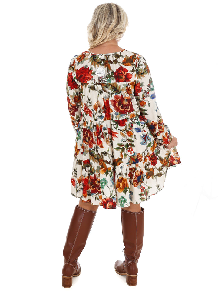 Hometown Harvest Floral Mini Dress