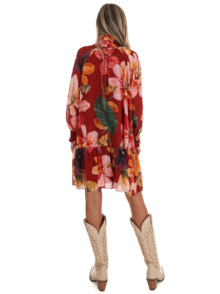 October Florals Mini Dress
