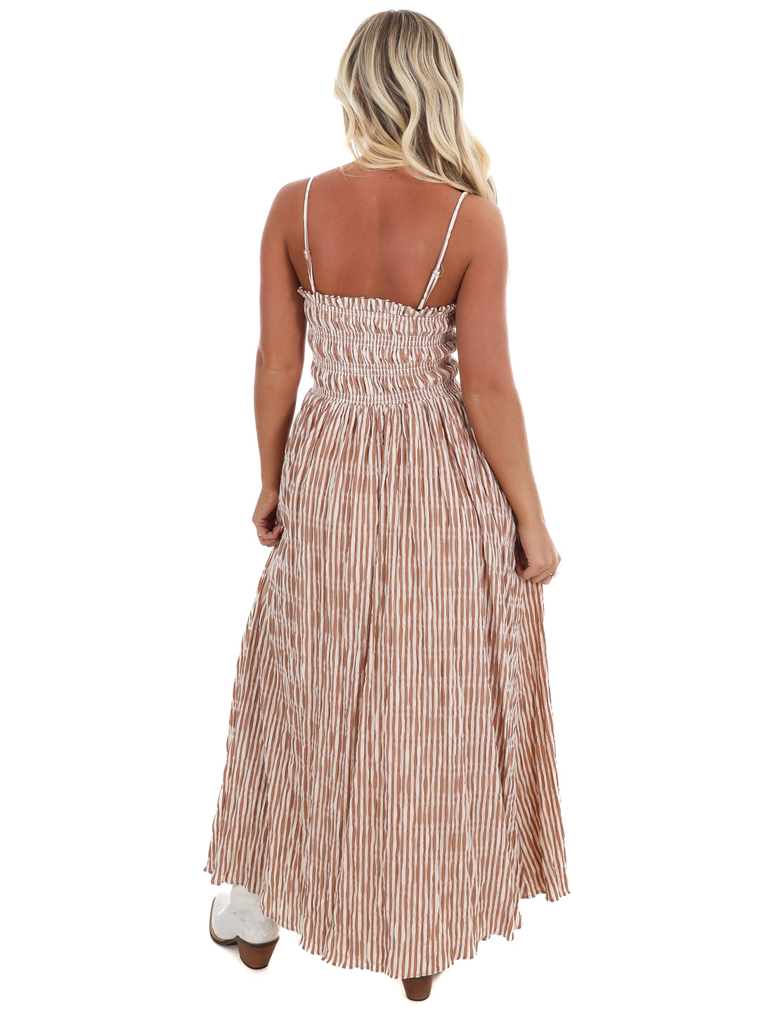 Southern Flair Striped Midi Dress