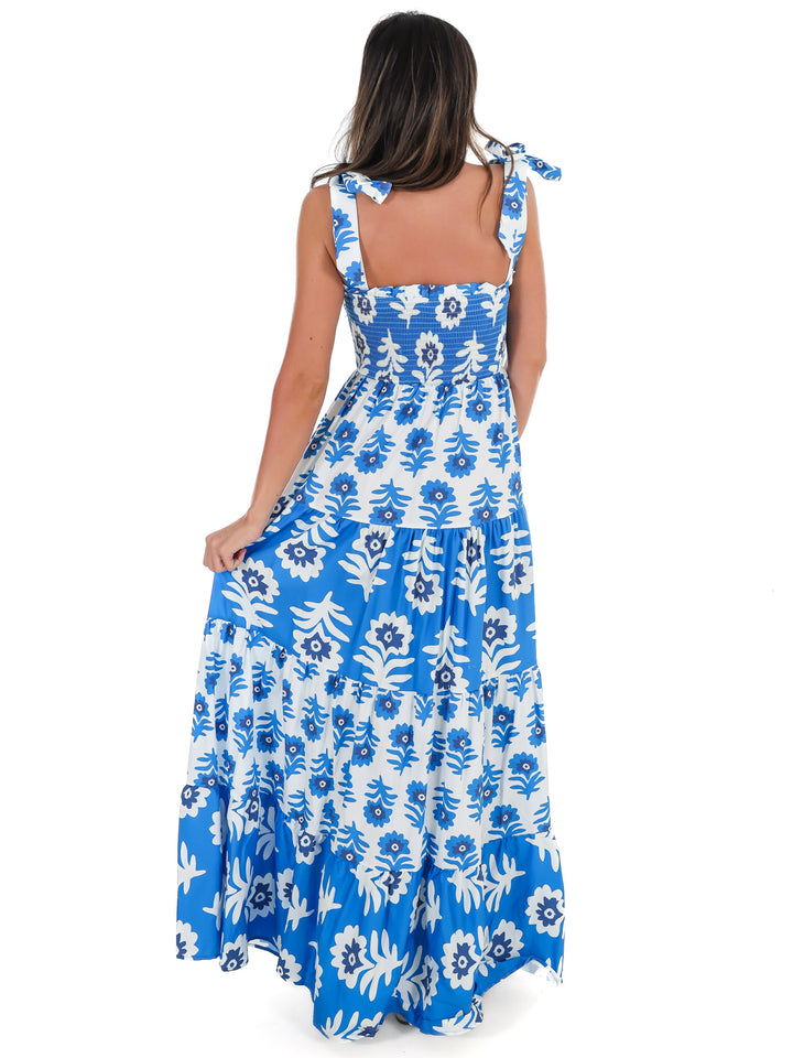 Well Traveled Print Maxi Dress