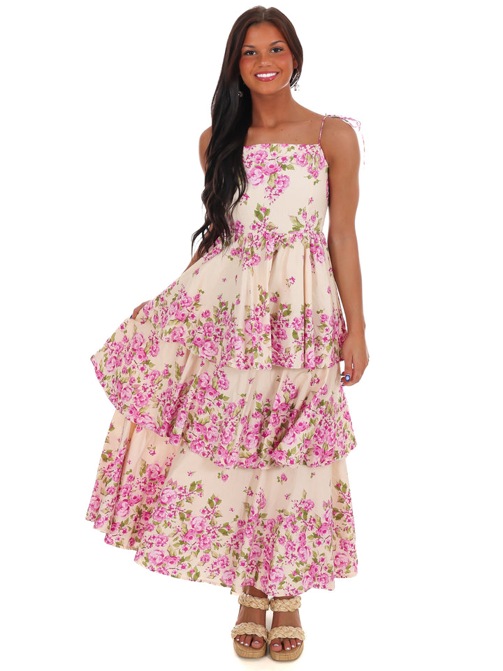 Sweet Stroll Floral Midi Dress