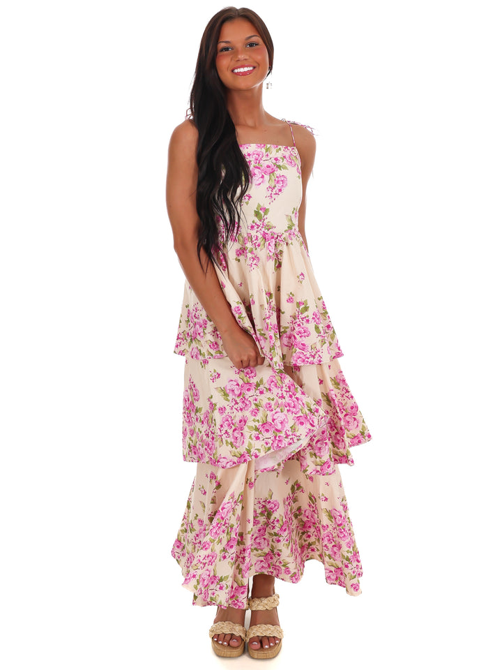 Sweet Stroll Floral Midi Dress