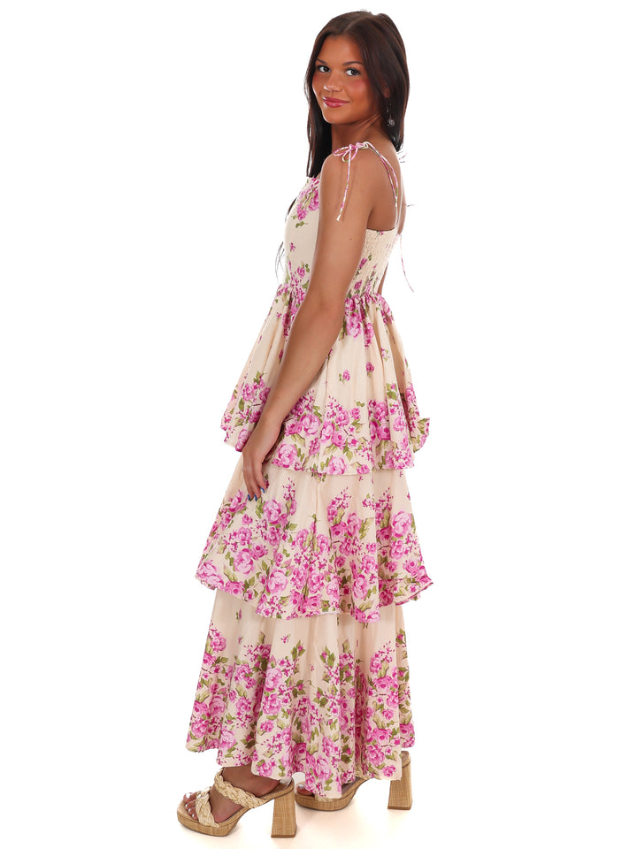 Sweet Stroll Floral Midi Dress