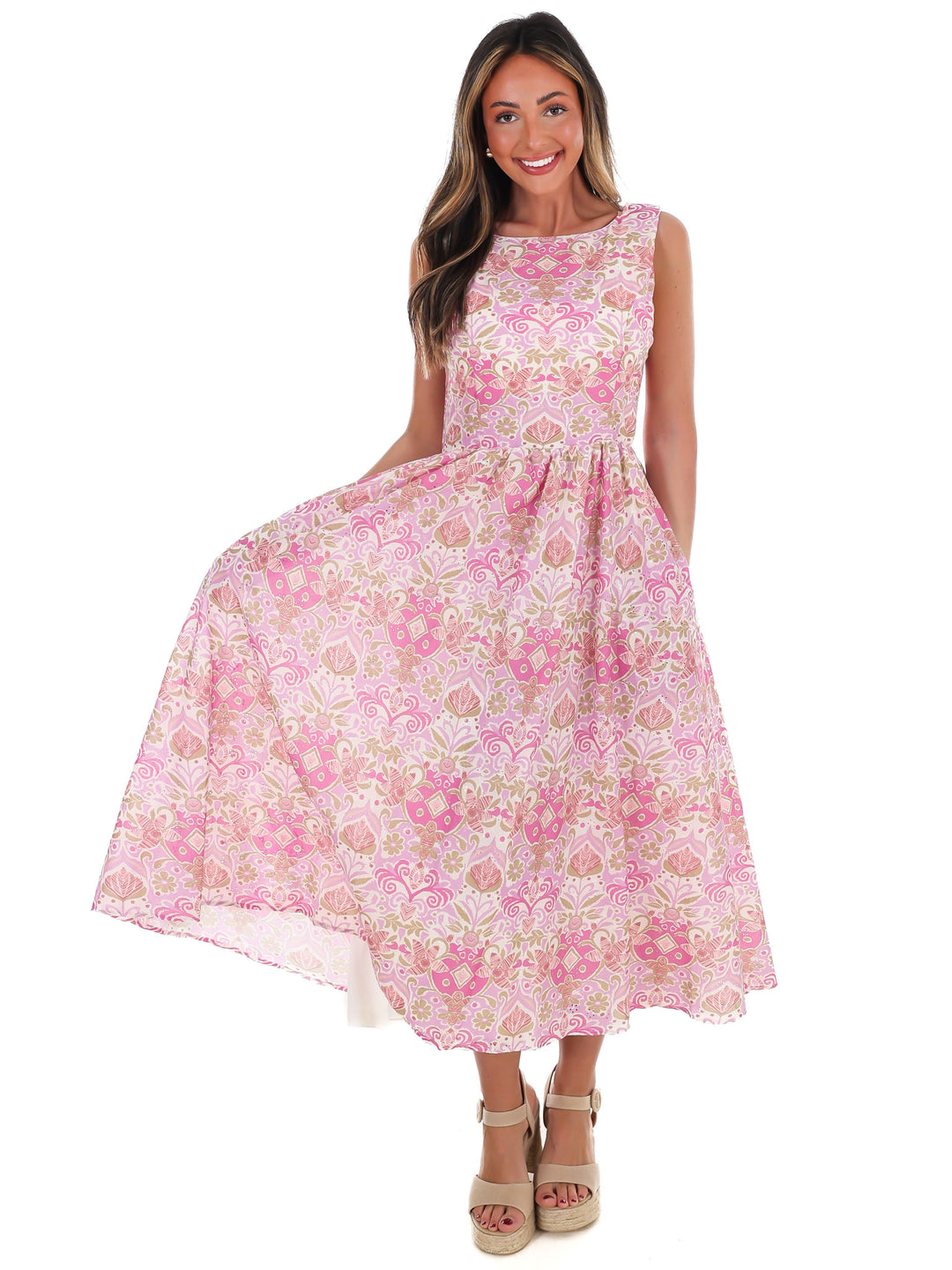 Petals Please Floral Midi Dress