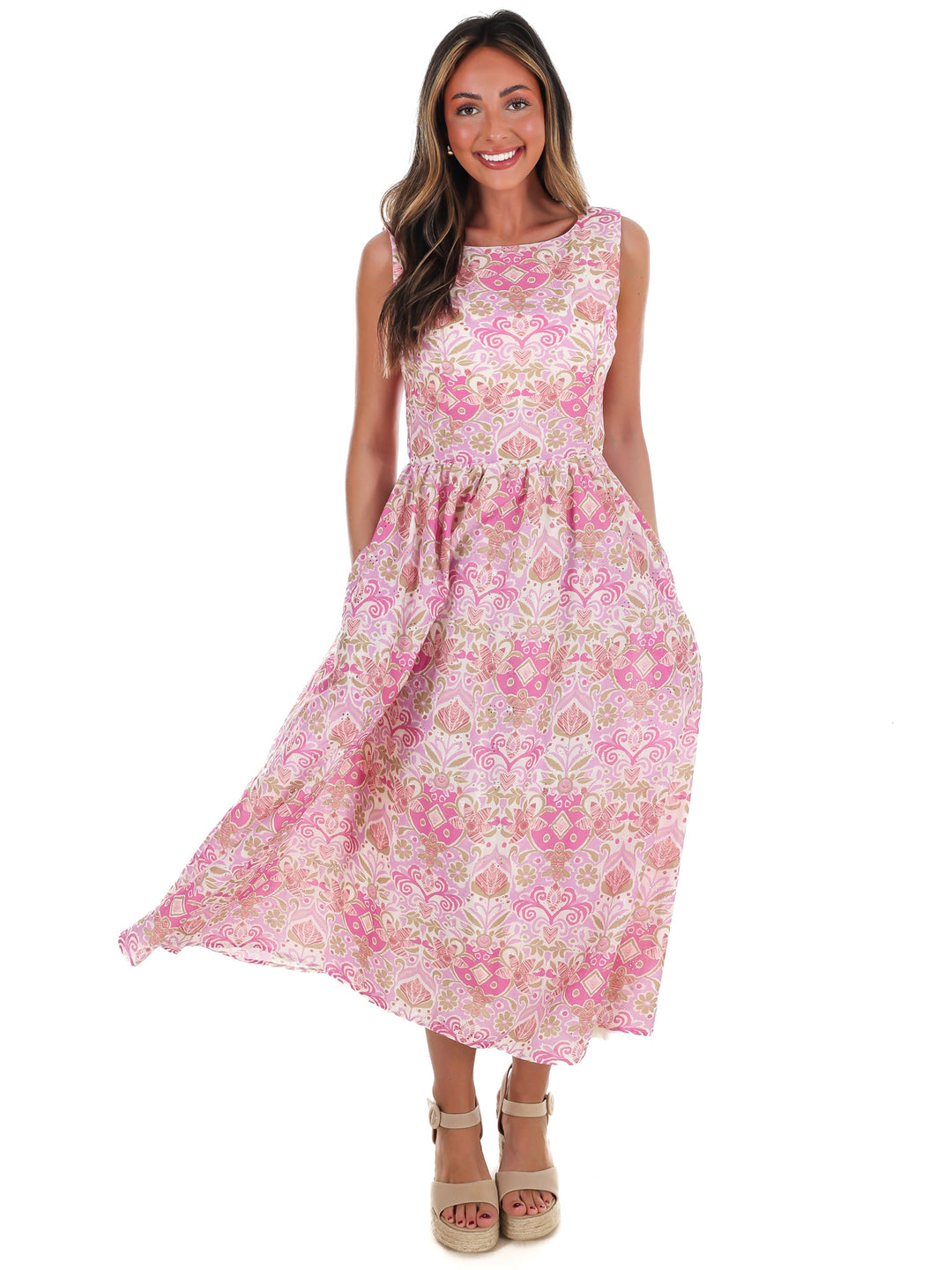 Petals Please Floral Midi Dress