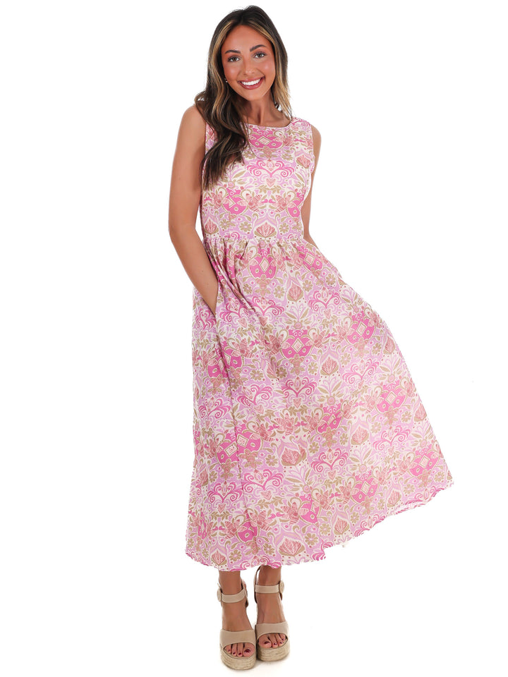 Petals Please Floral Midi Dress