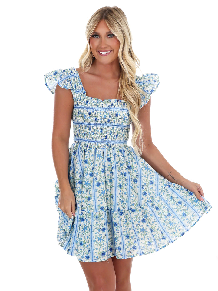 Petal Play Floral Mini Dress