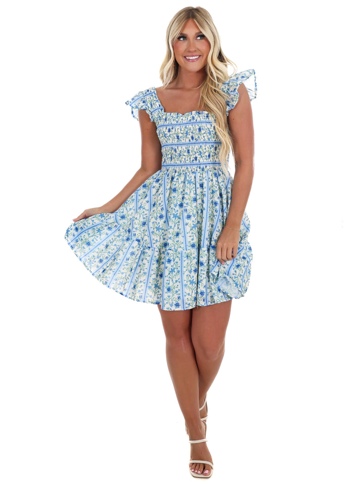 Petal Play Floral Mini Dress