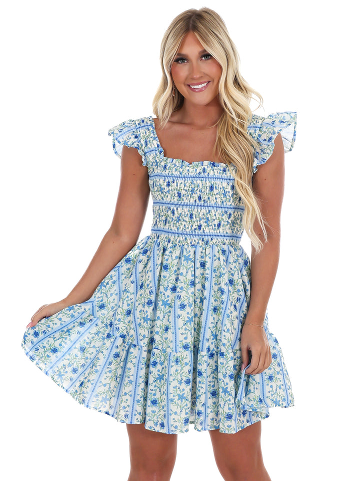 Petal Play Floral Mini Dress