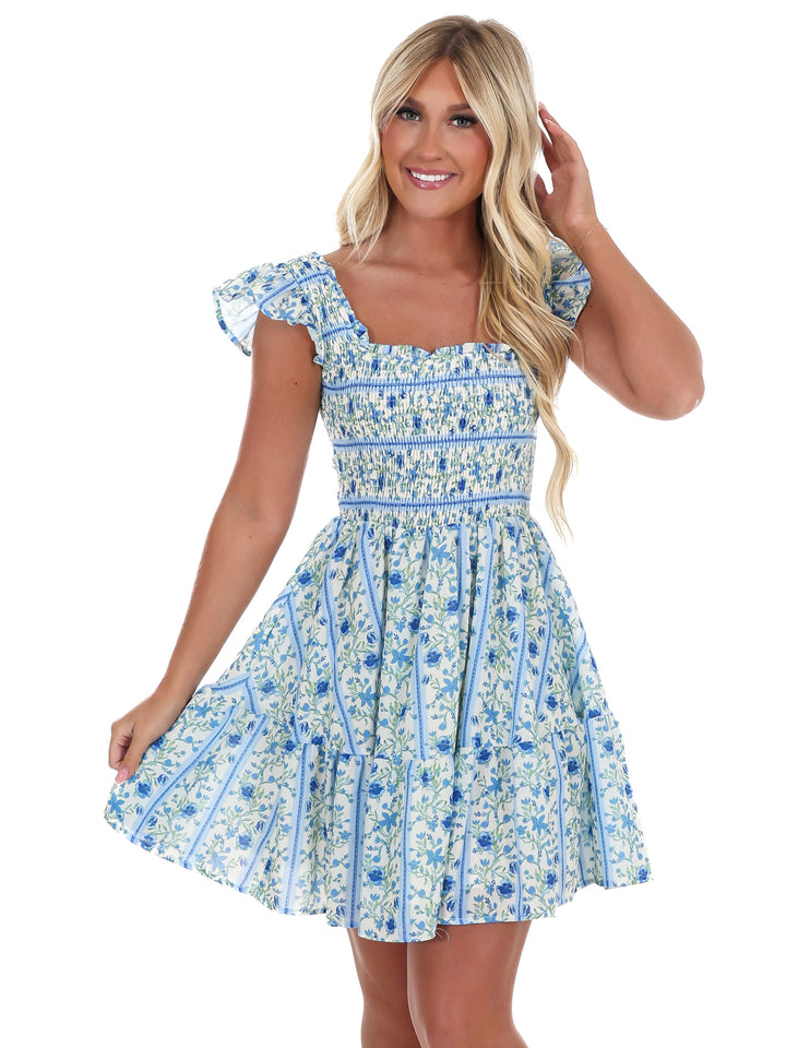 Petal Play Floral Mini Dress