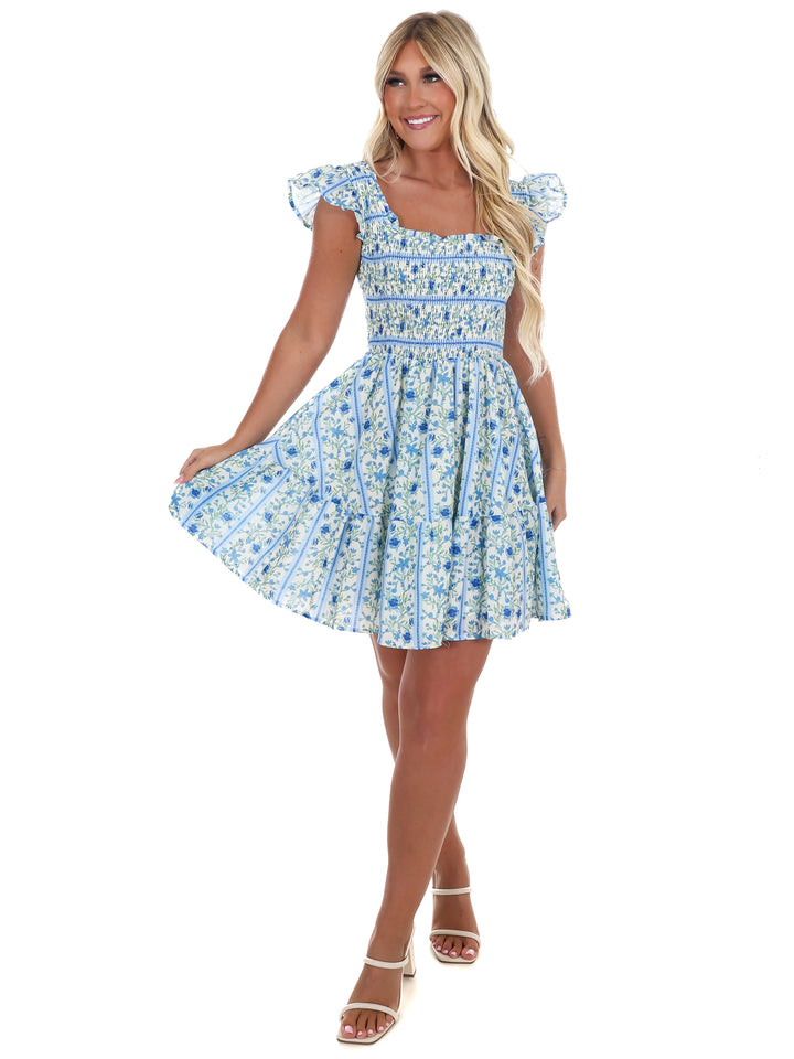 Petal Play Floral Mini Dress