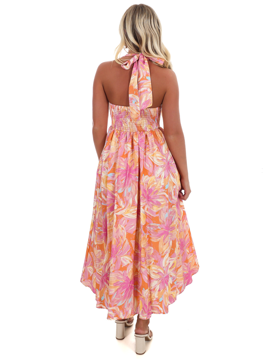 Twirl Ready Print Midi Dress