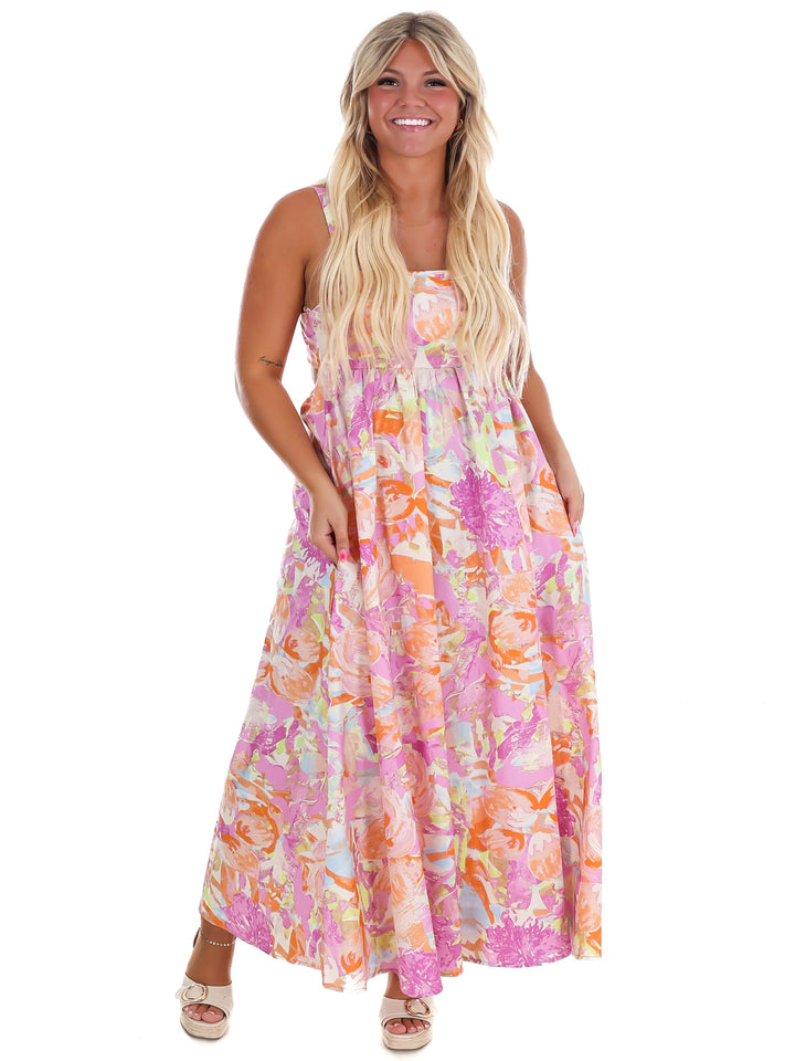 Sunset Garden Maxi Dress