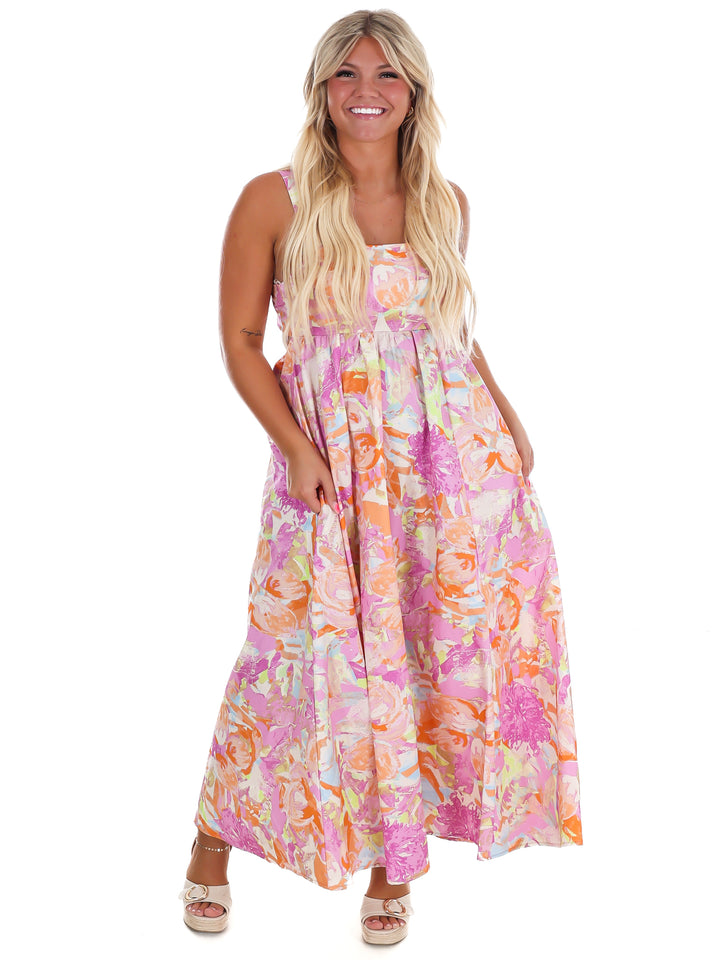Sunset Garden Maxi Dress