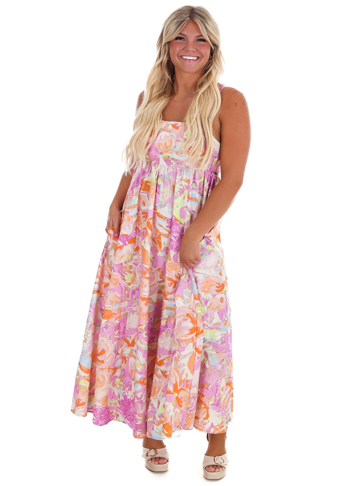 Sunset Garden Maxi Dress