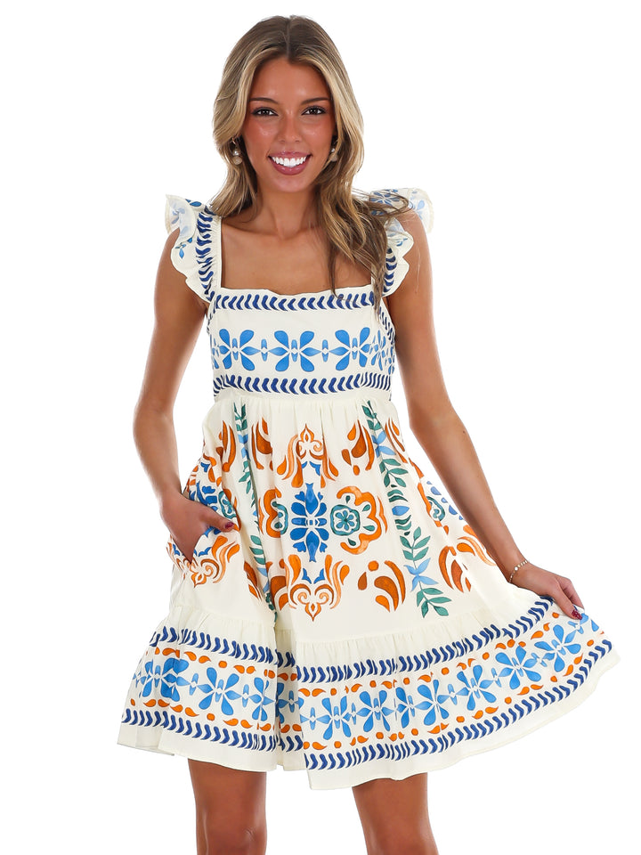 Daily Drive Printed Mini Dress