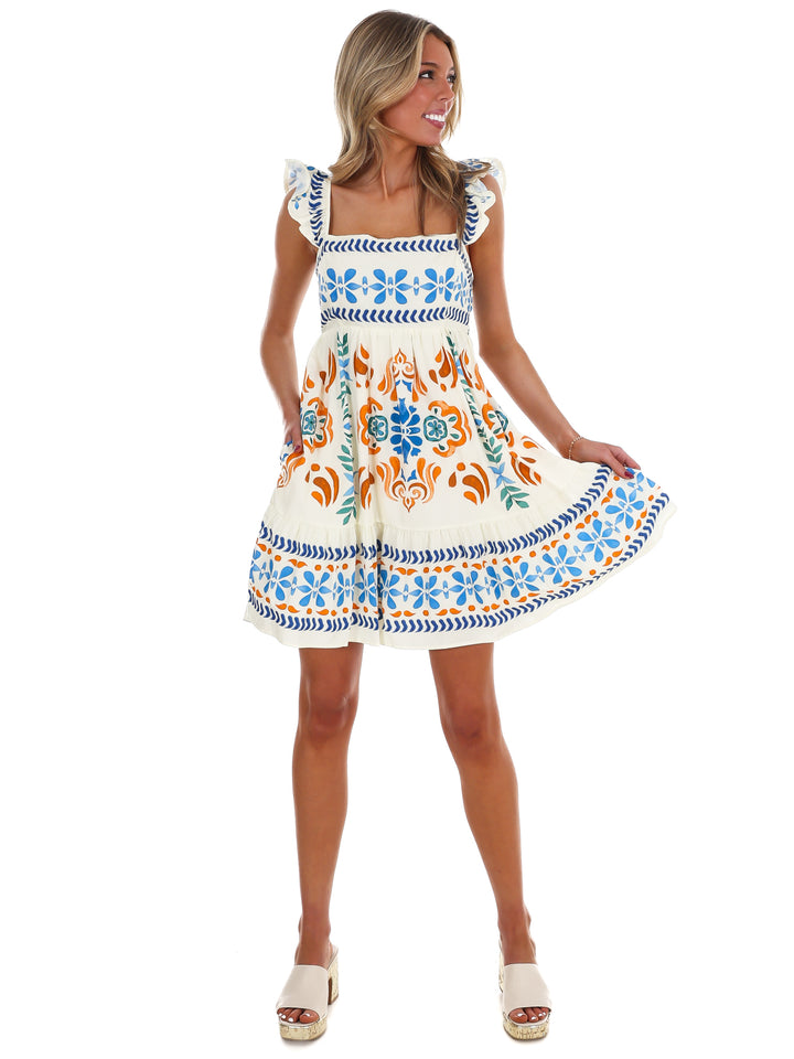 Daily Drive Printed Mini Dress