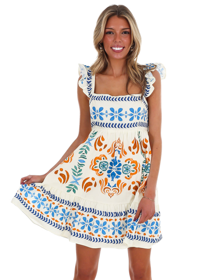 Daily Drive Printed Mini Dress