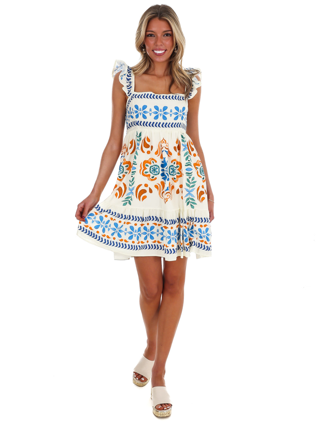 Daily Drive Printed Mini Dress