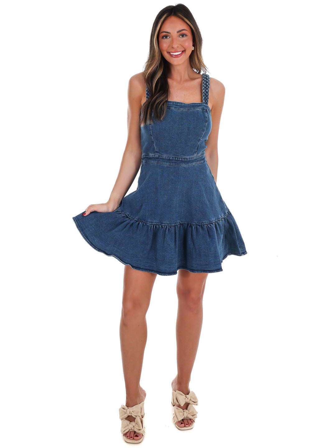 Celebrate You Denim Mini Dress