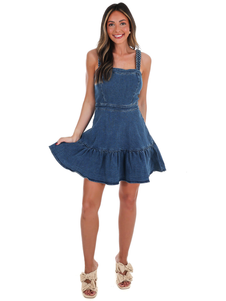 Celebrate You Denim Mini Dress