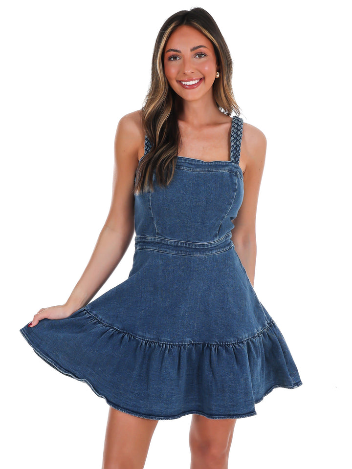 Celebrate You Denim Mini Dress