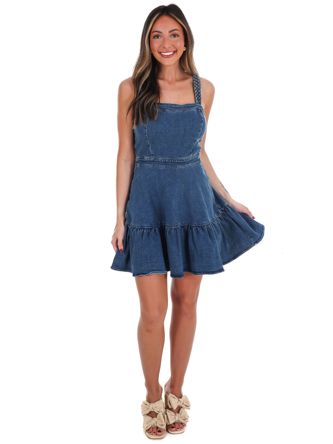 Celebrate You Denim Mini Dress