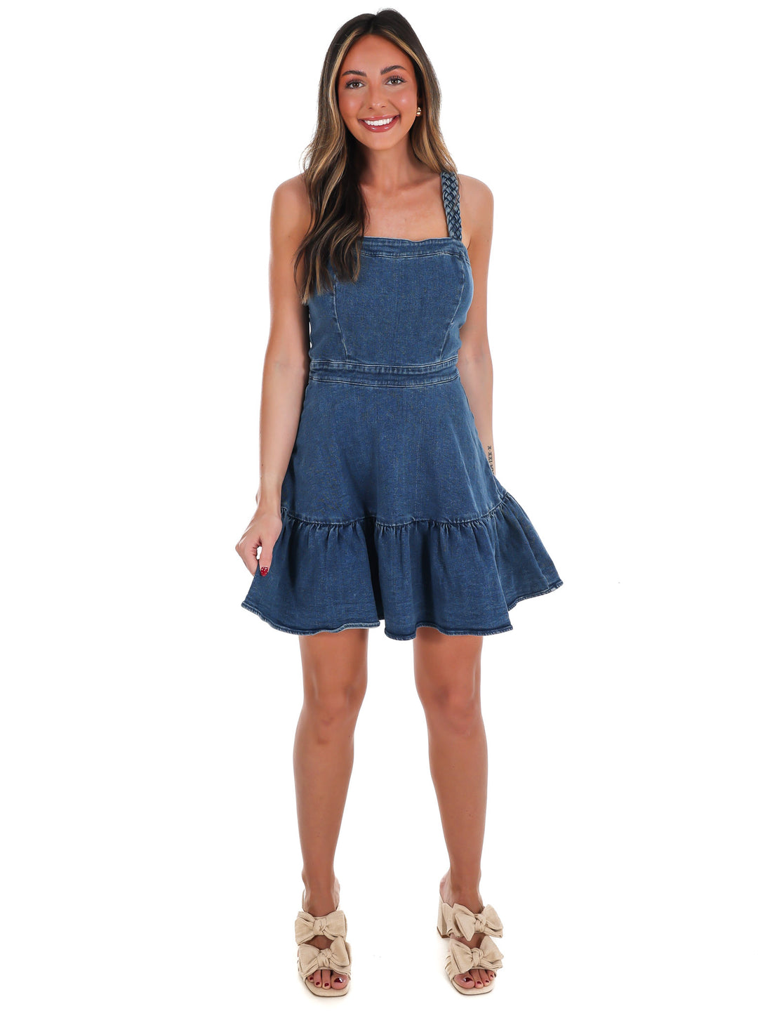 Celebrate You Denim Mini Dress