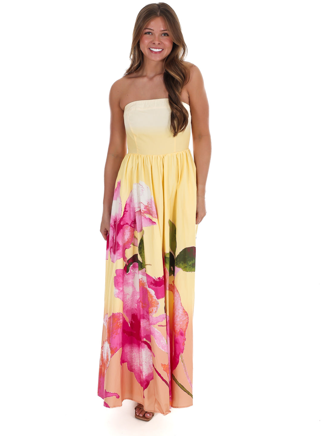Sunnyside Strapless Maxi Dress