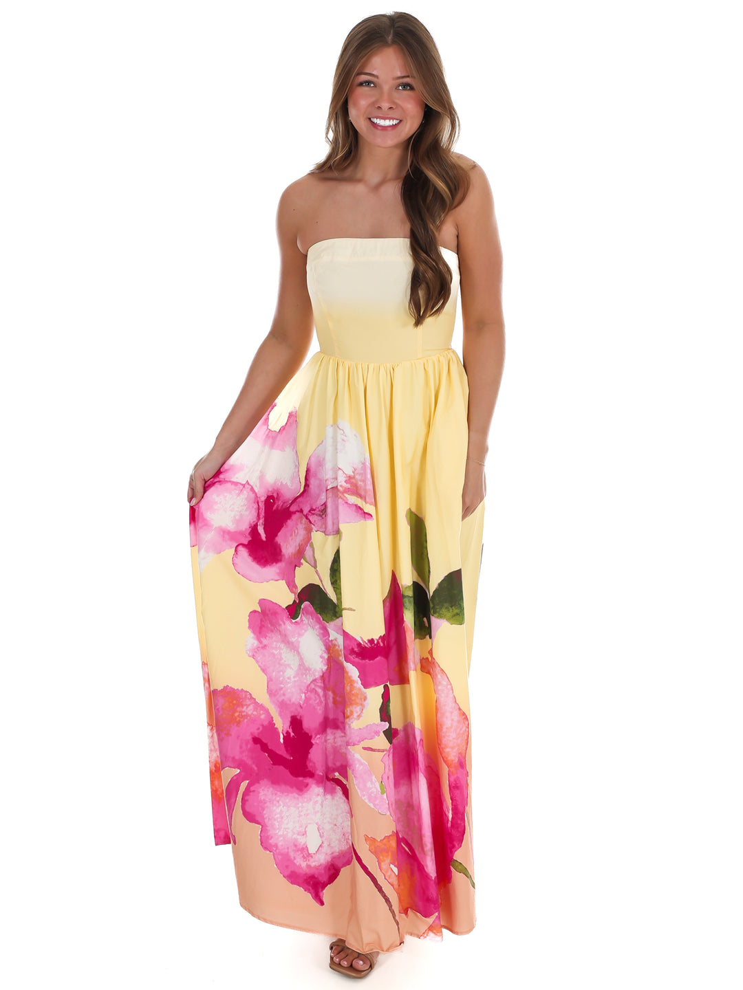 Sunnyside Strapless Maxi Dress