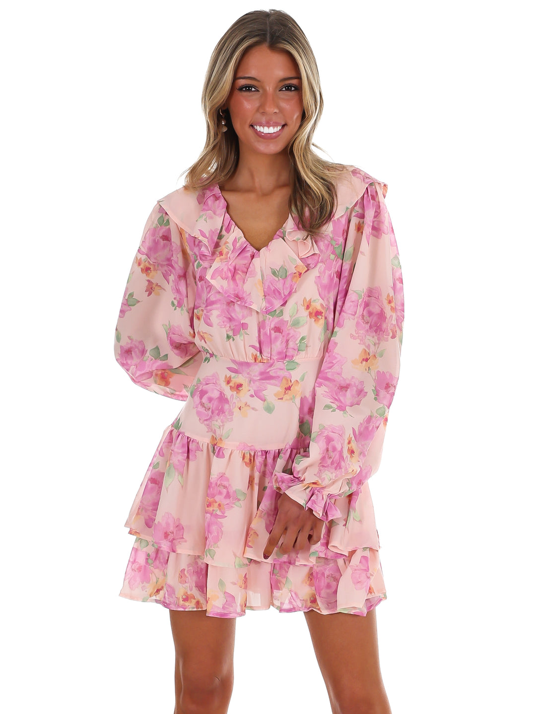In Bloom Floral Mini Dress
