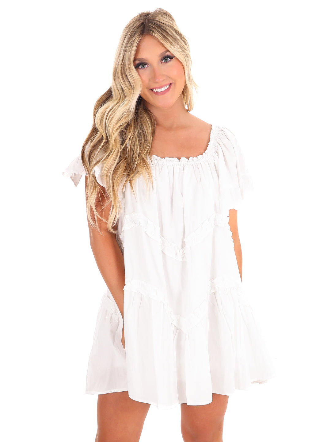 Adore You Frill Swing Dress Josie's Boutique Adore You Frill Swing Dress Josie's Boutique