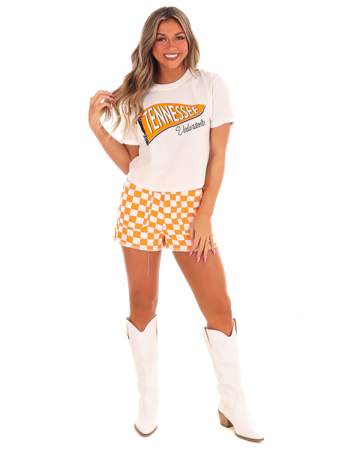 Tennessee Pennant Flag Crop Top