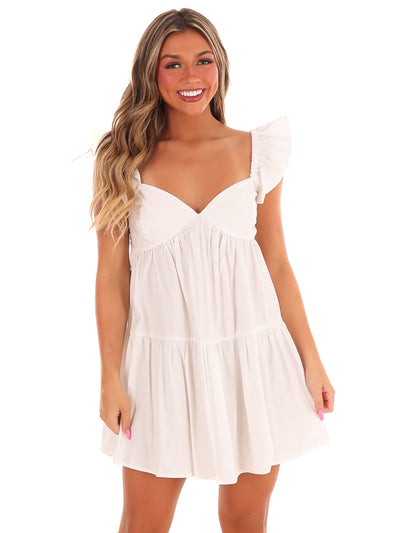 All Out All Season Ruffle Mini Dress