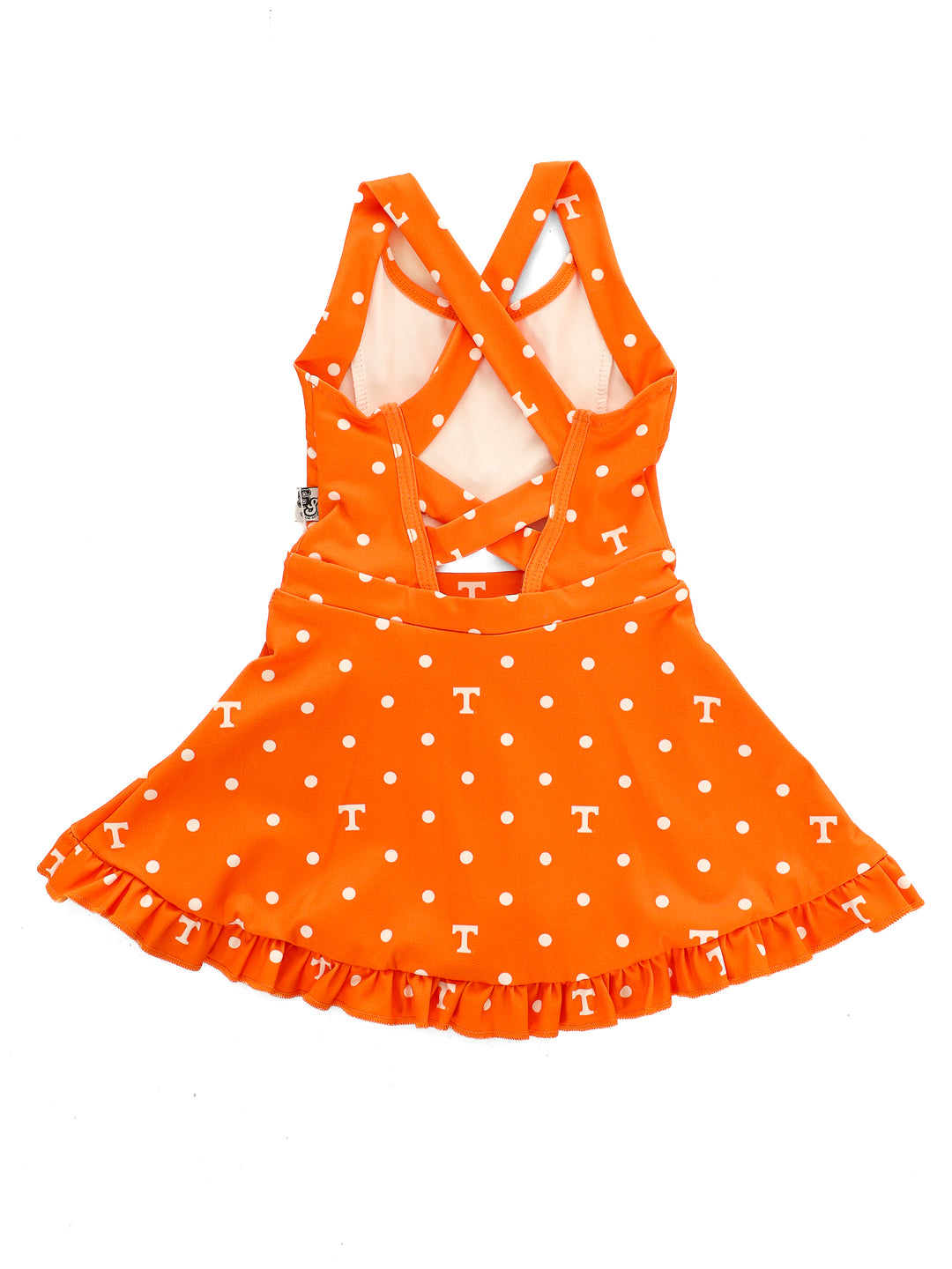 Polka Dot Power T Ruffle Hem Dress