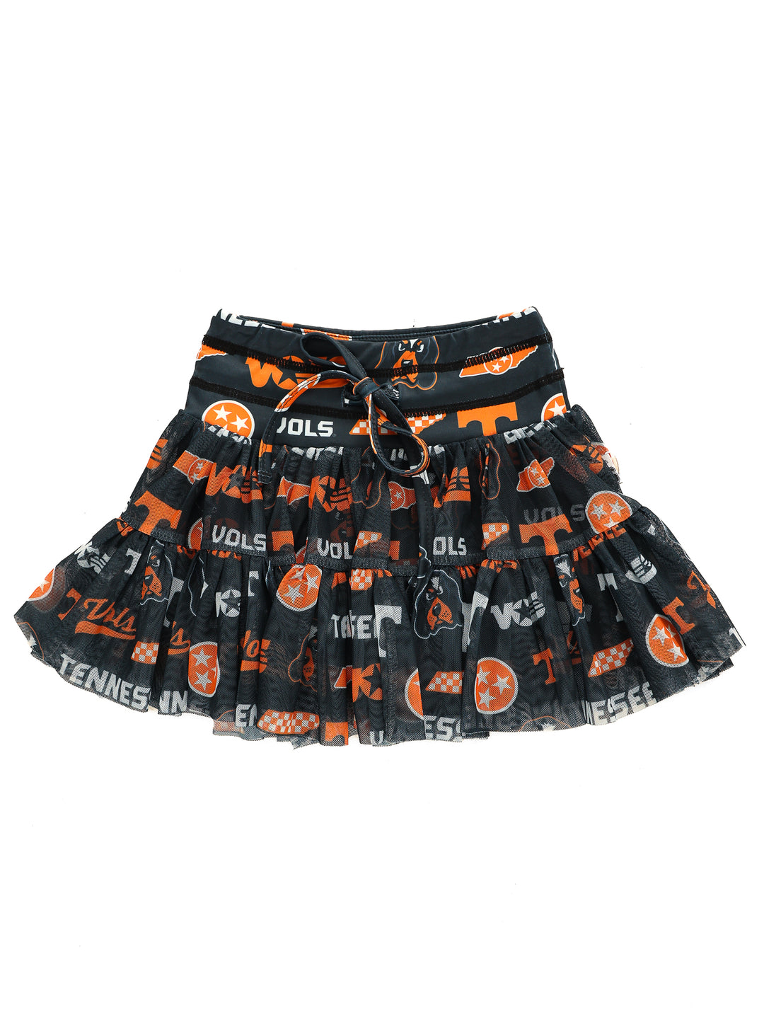 Dark Mode Vols Mesh Twirl Skirt