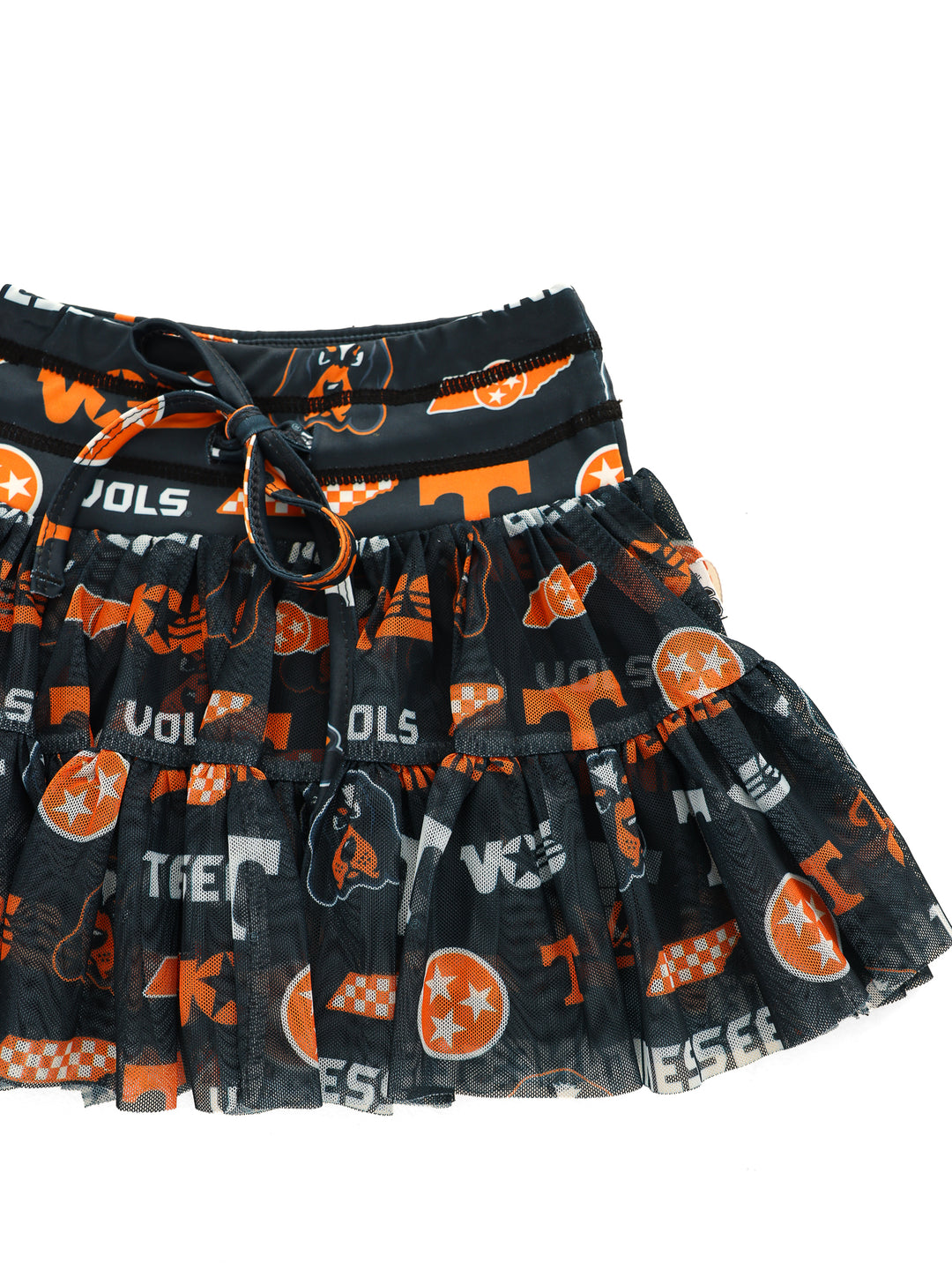 Dark Mode Vols Mesh Twirl Skirt