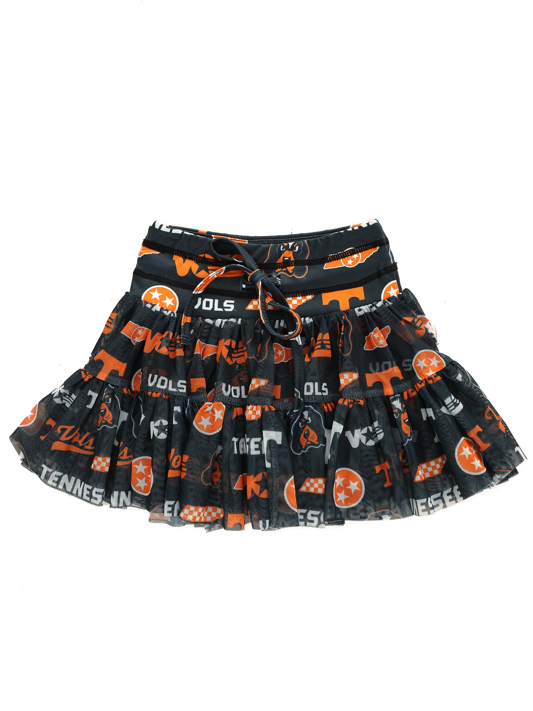 Dark Mode Vols Mesh Twirl Skirt