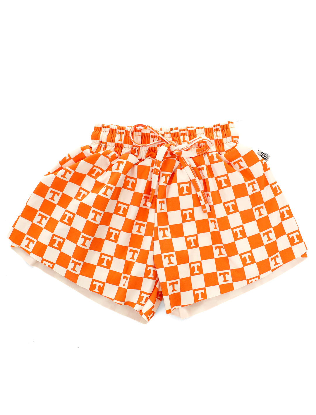 Little Vols Checkerboard Flutter Shorts