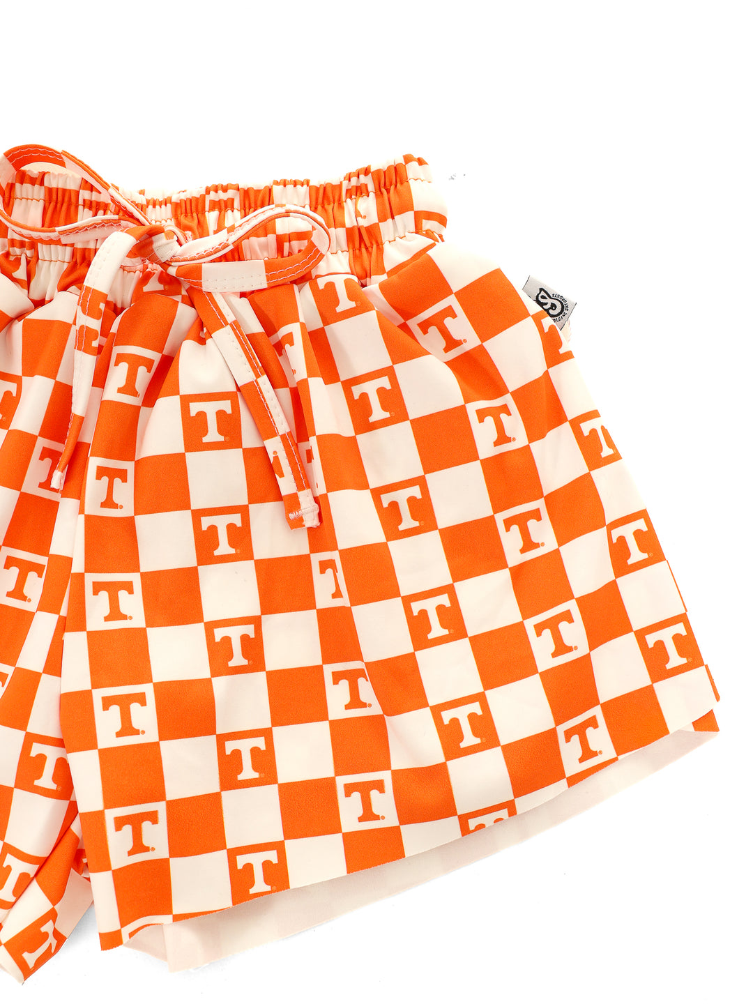 Little Vols Checkerboard Flutter Shorts