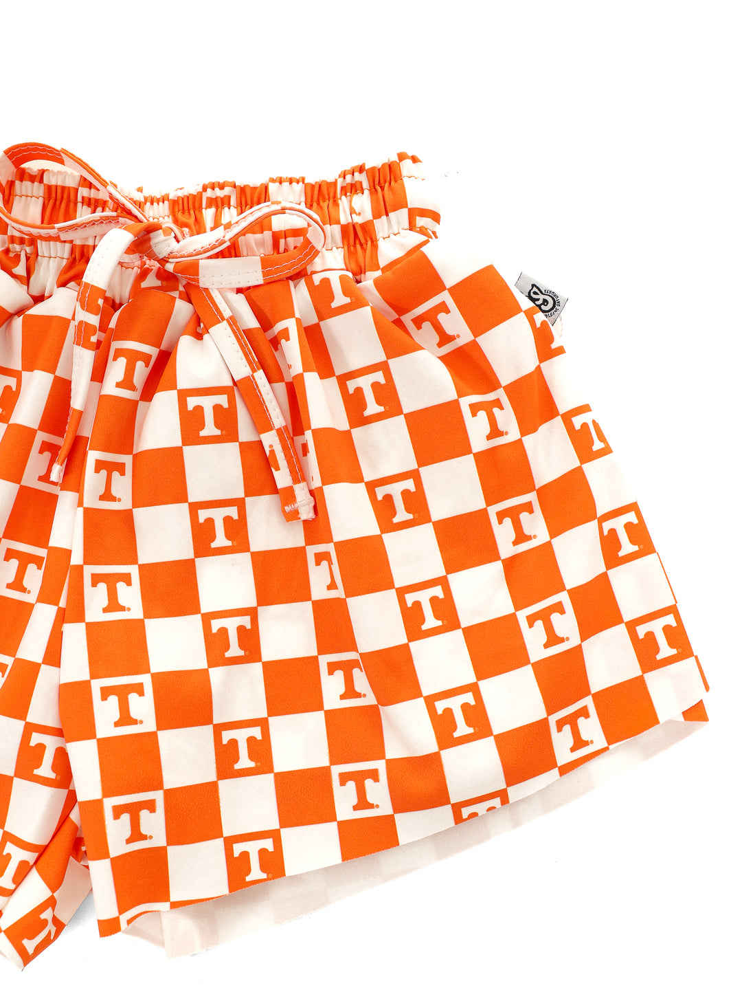 Little Vols Checkerboard Flutter Shorts
