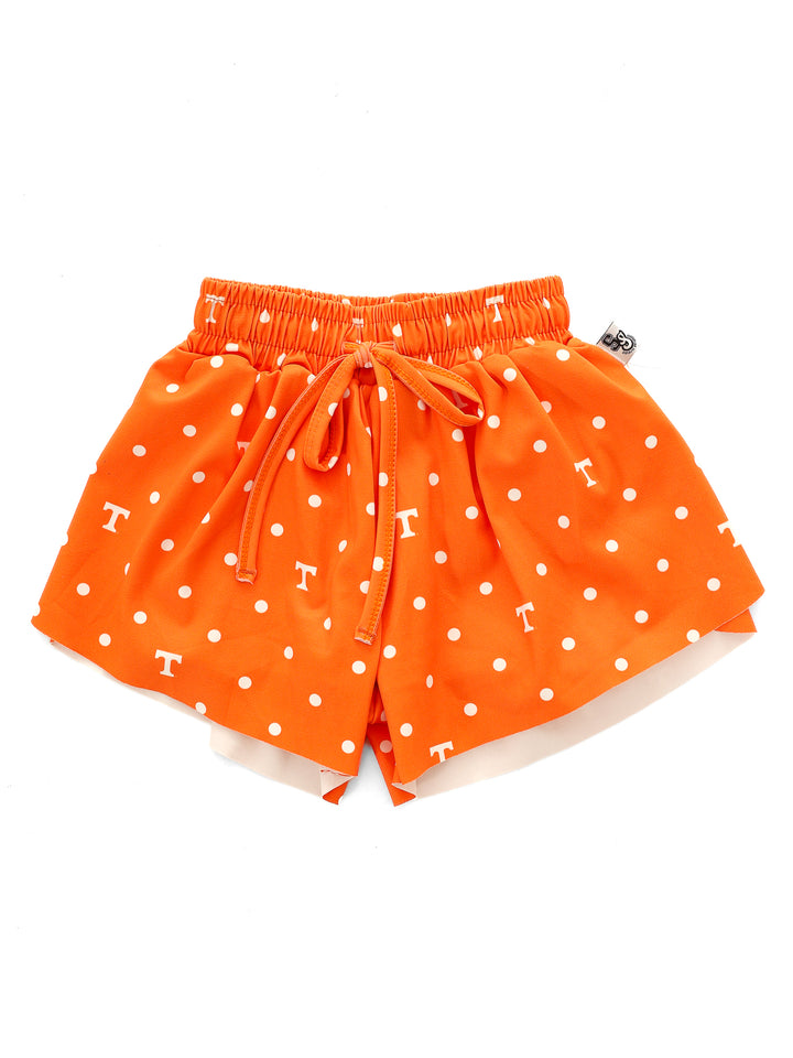Polka Dot Power T Flutter Shorts