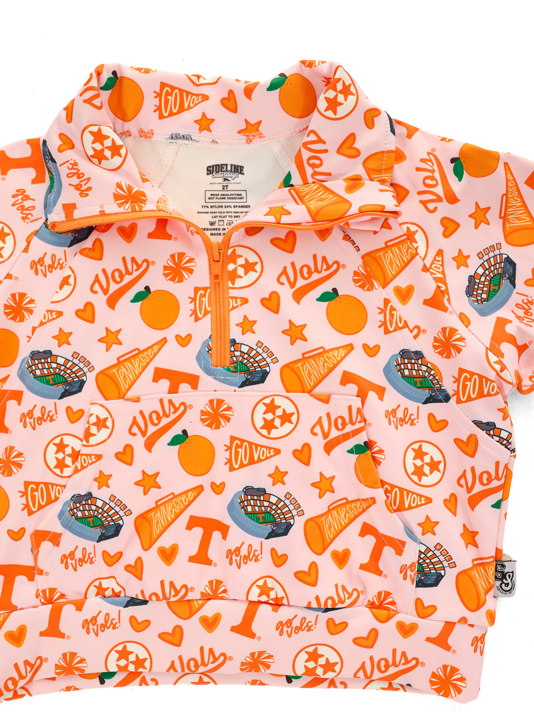 Vols Vibes Quarter Zip Pleated Skort Set