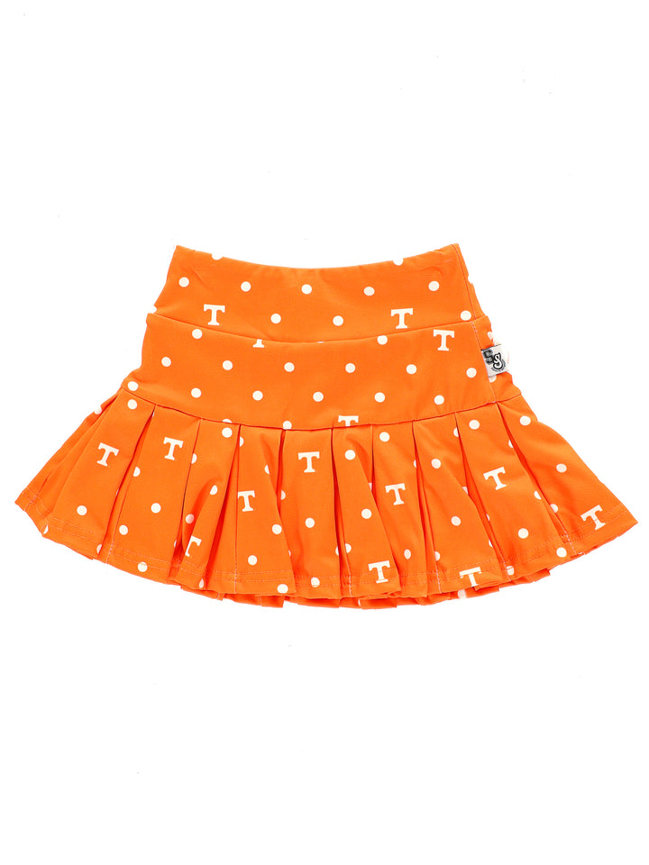 Polka Dot Power T Quarter Zip Pleated Skort Set