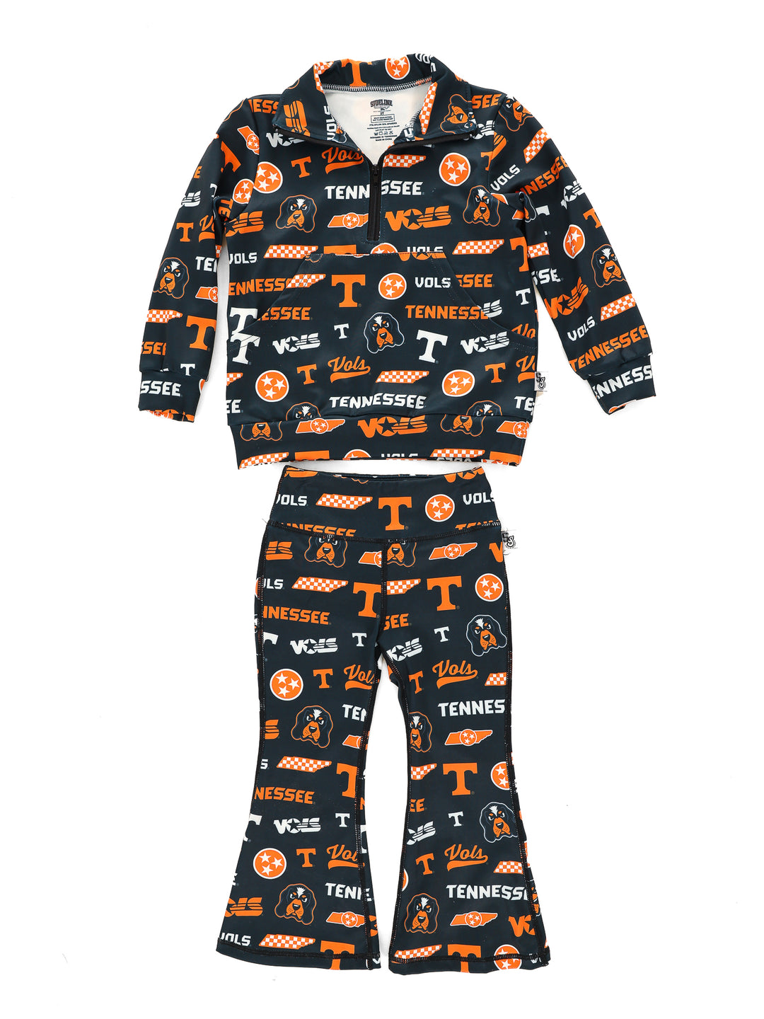 Dark Mode Vols Quarter Zip Flare Pant Set