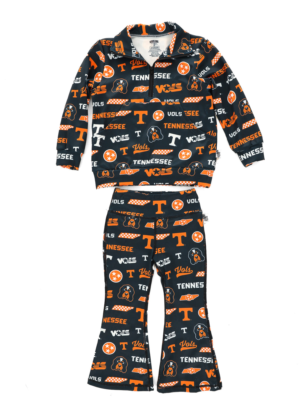 Dark Mode Vols Quarter Zip Flare Pant Set