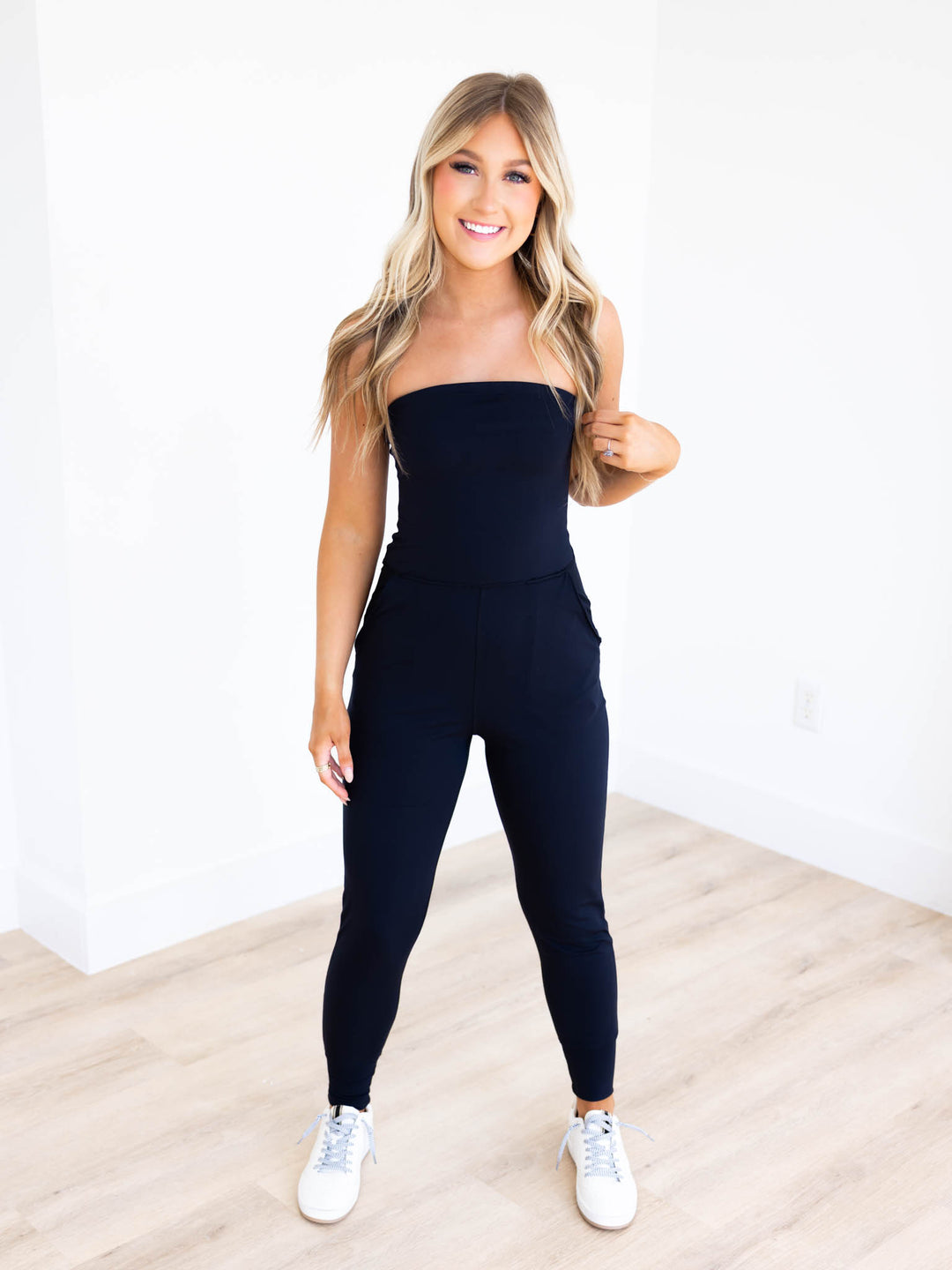 No Good Alone Strapless Jumpsuit