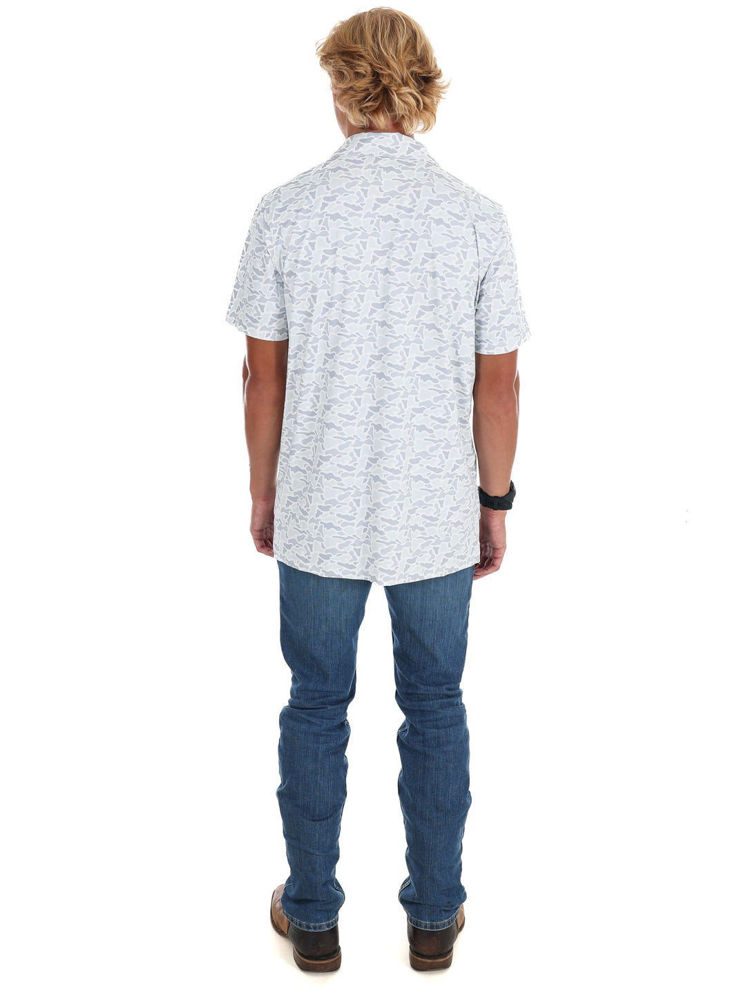 Men's Grey Camo Hound Dog Polo