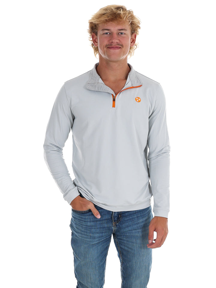 Men's Grey 1/4 Zip Pullover