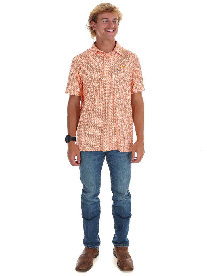 Men's All Over Tri-Star Polo